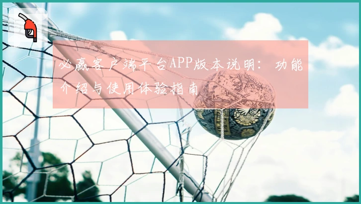 必赢客户端平台APP版本说明：功能介绍与使用体验指南