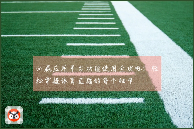 必赢应用平台功能使用全攻略:轻松掌握体育直播的每个细节